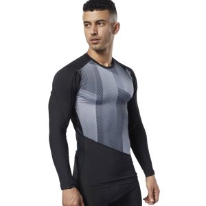 Reebok One Series Training Compression T Shirt Herren - Schwarz - DE 583-QMG